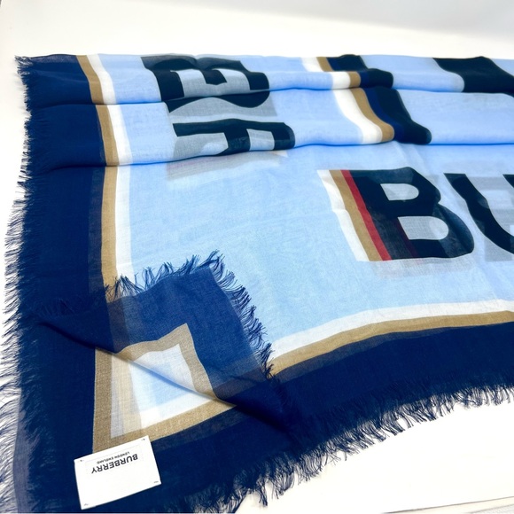 Burberry MU B Tox Text Modal scarf - Picture 8 of 11